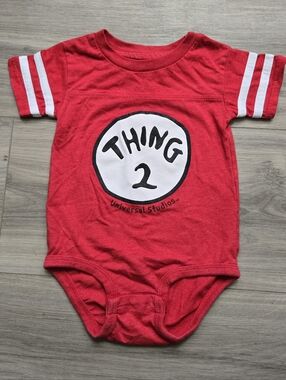 Thing 2 Universal Studios Onesie